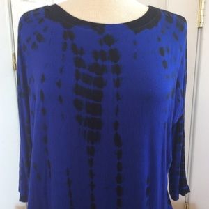 Purple and black top
